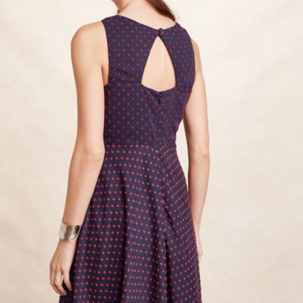 Eva Franco Maryanne Dress Navy/Red Dot size 6